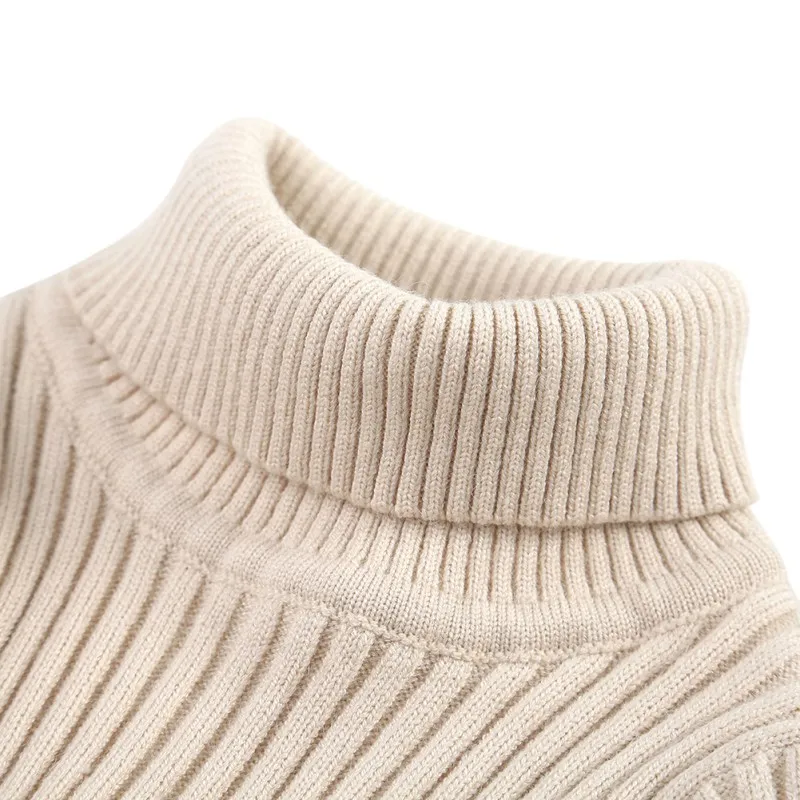 Baby Girls Sweater Winter High Collar Warm Wild Bottoming Sweater 6 Color Soft children's knitted sweater
