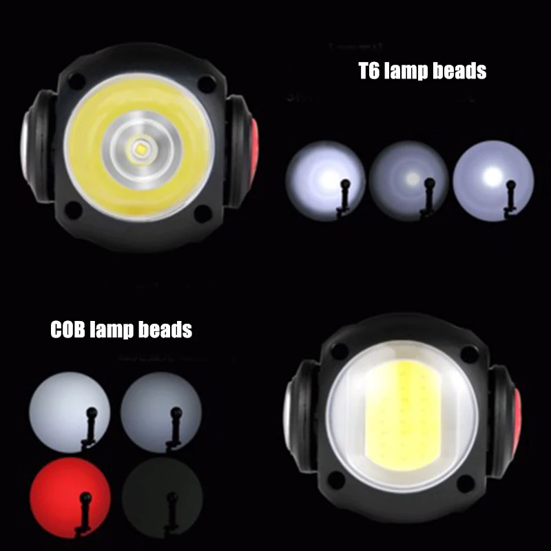 Newly 360 Degree Rotating Magnet LED USB Chargeable Flashlight Torch Work Light for Outdoor Lighting XSD88