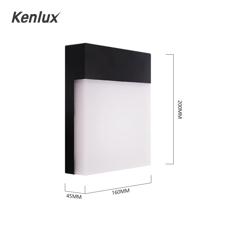Kenlux 12 Вт наружный светодиодный настенный светильник новый дизайн поверхностный