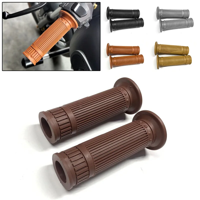 Manopole Nere Chiuse Trial | Coppia Per Moto O Bici | Design Robustoe Antiscivolo - Foto 2