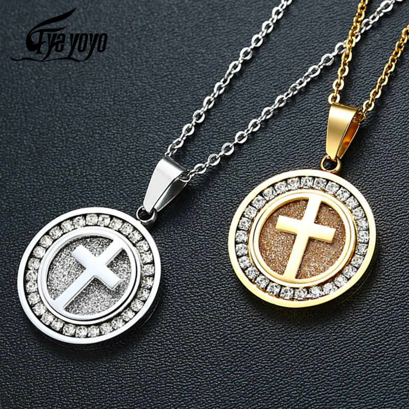 EyeYoYo хип хоп модное циркониевое круглое ожерелье мужское блестящее с вечерние