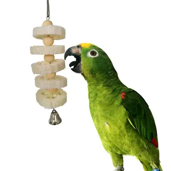 

7Pcs/Set Bird Parrot Toys Wooden Hanging Swing Hammock Climbing Ladders Perches K4UA