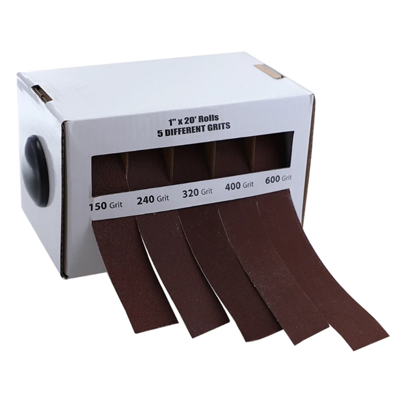 P82E Multi Abrasive Rolls Boxed Abrasive Paper 5 Pieces Sandpaper