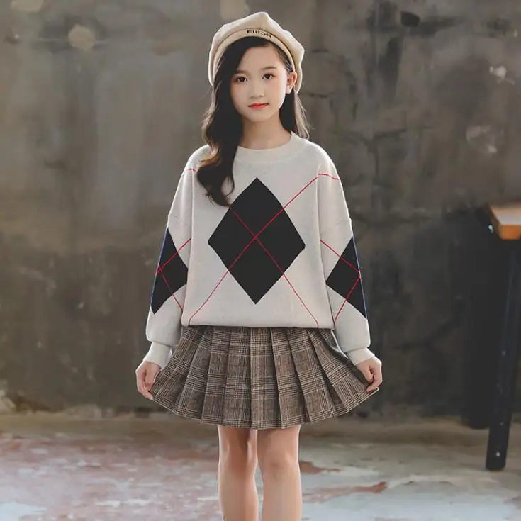 style 1 Г. Детский комплект, новые зимние утепленные свитера с капюшоном для больших детей, одежда для мальчиков и девочек Теплый джемпер - Цвет: style 1