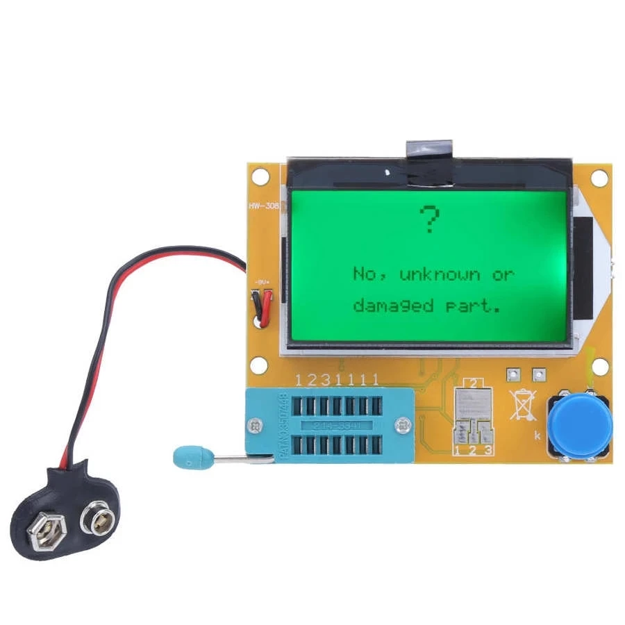 LCR-T4 LCD Testeur De Transistor Numérique Compteur De Rétroéclairage ESD Mètre De Rétroéclairage Diode Pour MOSFET/JFET/PNP/NPN L/C/R 1 