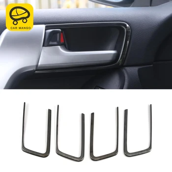

CarManGo For Toyota Land Cruiser Prado 150 2018 2019 Car Inner Door Handle Panel Cover Trim Frame Sticker Interior Accessories