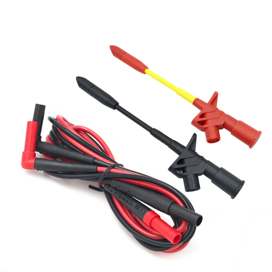 

ZIBOO TL224 Test Lead+Insulation Piercing Test Clip Test Probe Spring Load ZBL10 use for FLUKE Multimeter