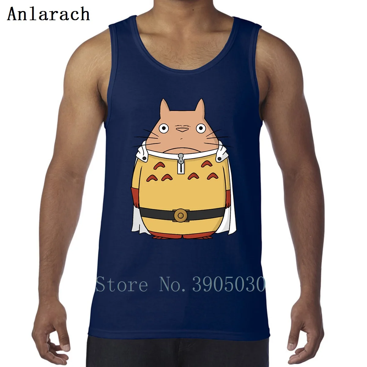 Забавная жилетка Totoro Opm One Punch Man, милые Уникальные трикотажные майки, мужские тренировочные топы с юмором, летние Anlarach, размер XS-2xl