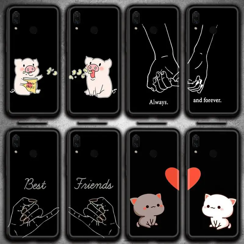 Чехол для телефона с героями мультфильмов BFF Always And Forever Best Friends Huawei Y6P Y8S Y8P Y5II Y5 Y6 2019