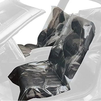

50Pcs/Set Automotive Plastic Seat Vehicle Maintenance Beauty Disposable Automotive Car Seat Cover Dust and Dirt