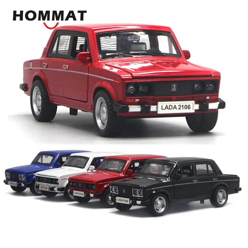 HOMMAT масштаб 1:32 Классическая ВАЗ Лада 2106 модель автомобиля игрушка из сплава