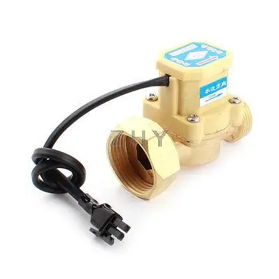 

3/4PT Male 1PT Female Water Flow Sensor Control Switch 0.6Mpa 0.75-5L/min 120W