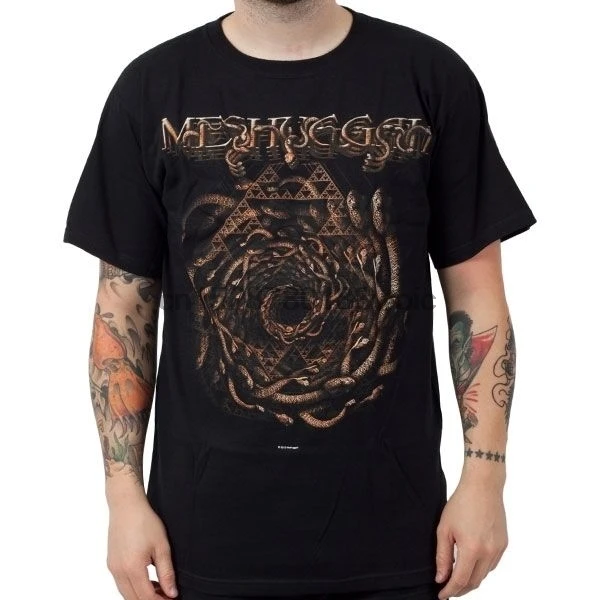 Meshuggah спираль змей рубашка M L Xl Официальная футболка с металлической лентой новая