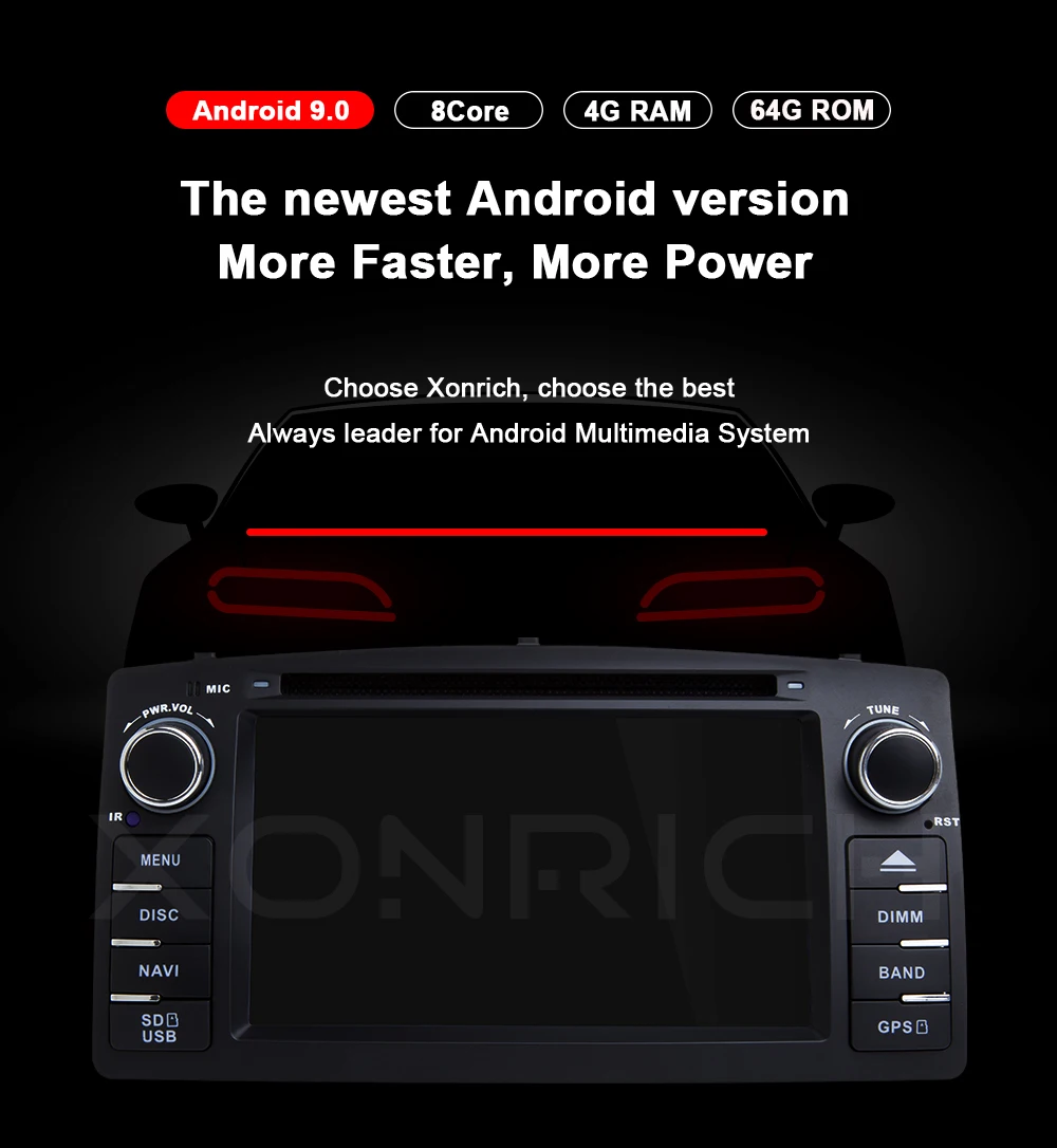 Flash Deal DSP 4GB 64G Android 9.0 Car DVD Player For Toyota Corolla E120 BYD F3 2 Din Car Multimedia Stereo GPS AutoRadio Navigation 8Core 4