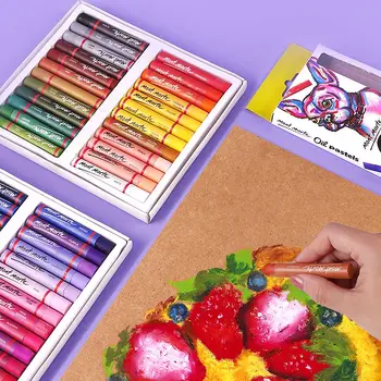 

For Kids Gifts ToysPainting Oil Pastel Graffiti Soft Pastel Painting Drawing Pen School Stationery Art Supplies Soft Crayon Set