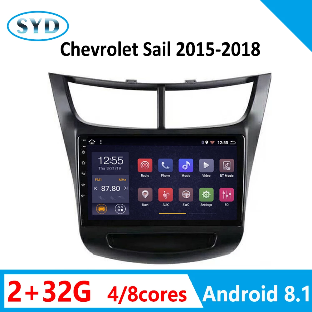 Автомагнитола для Chevrolet SAil 2015 2016-2018 RAM 2G ROM32G аудио стерео GPS Navi мультимедийная