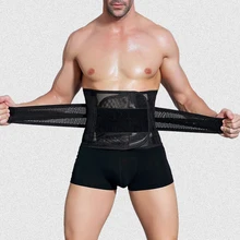 Мужской корректор для тела, корректирующий пояс для талии, пояс для тренажерного зала, Корректирующее белье для похудения, черный/кожаный мужской тонкий пояс