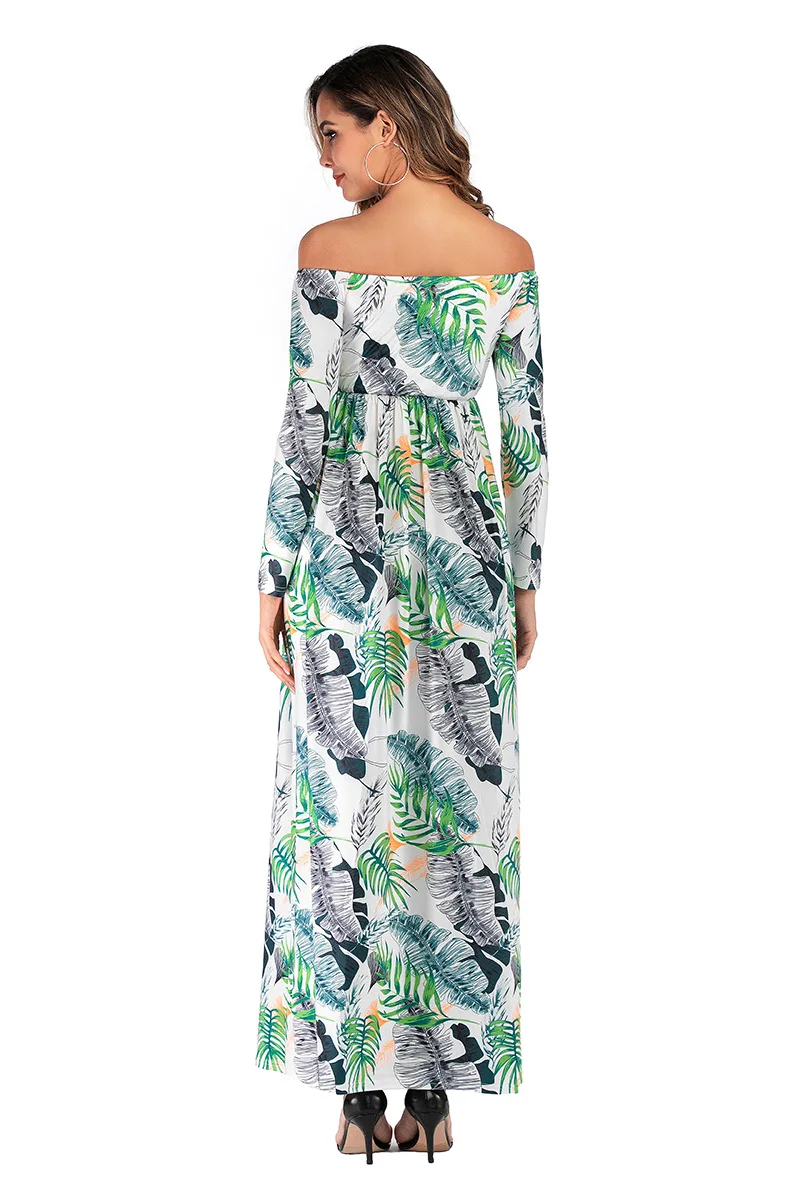 women maternity dress long sleeve shoulderless maternity gown pregancy dress summer beach dress women maxi dress