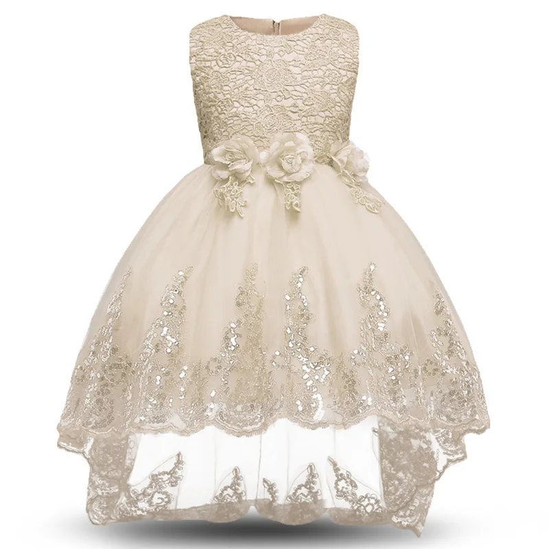 Фиолетовое платье; кружевное вечернее платье на свадьбу; платье-пачка принцессы; детская одежда с цветочным узором для девочек; детская праздничная одежда для девочек