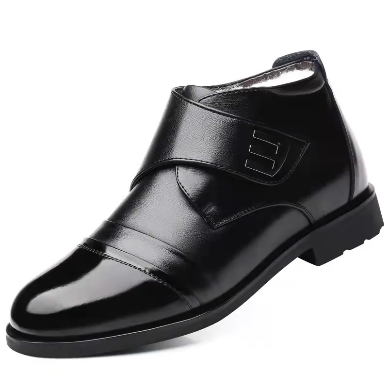 Winter Shoes Men's Chelsea Boots Leather Warm Shoes Men's Ankle Boots Fashion Brand Cowhide NEW
