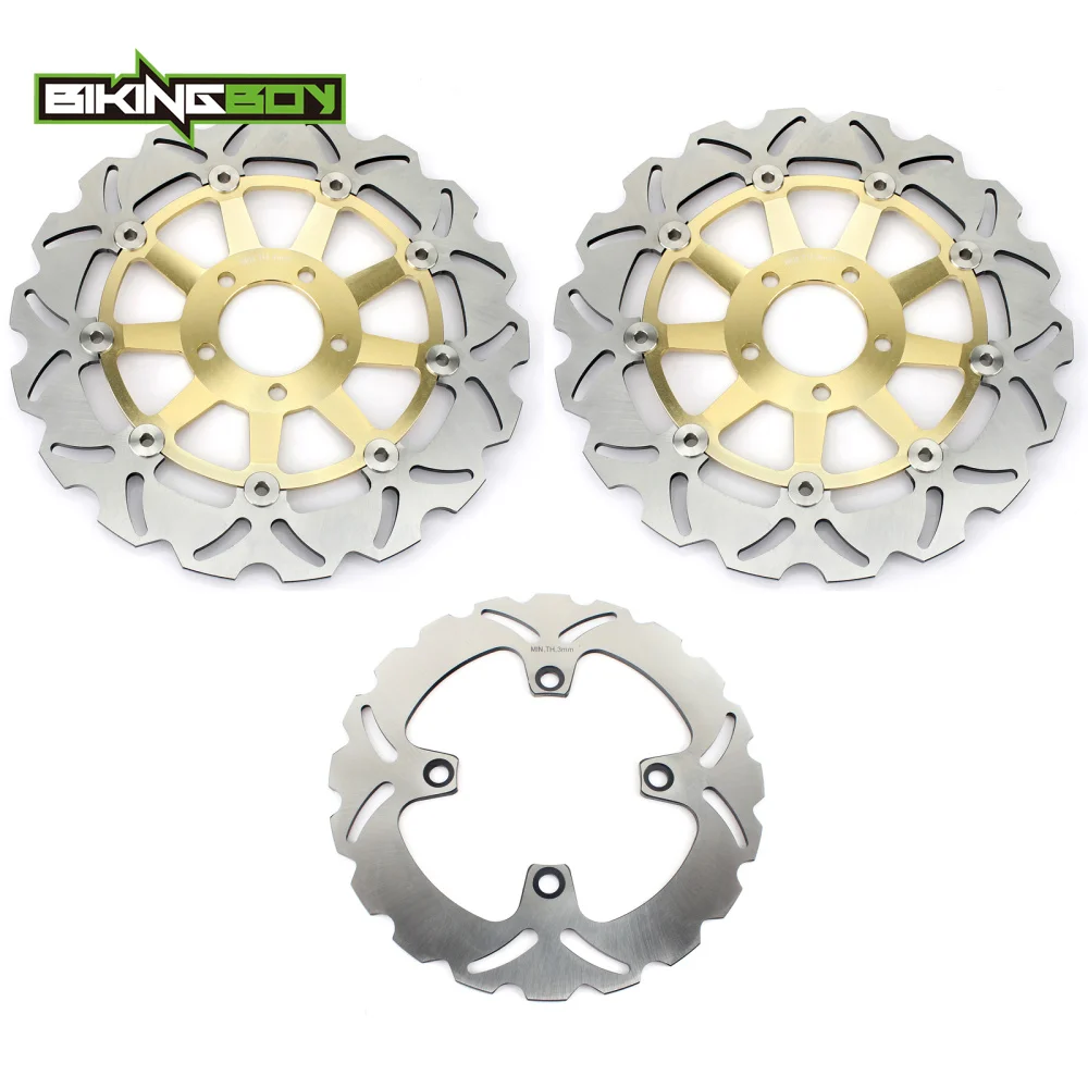 BIKINGBOY для KAWASAKI ZR-7 99-05 ZR-7S ввиде горшка 01-05 ZZR 600 93-07 ZR 550 Зефир 90-01 ZX400R 89-90 спереди и сзади тормозные диски роторы