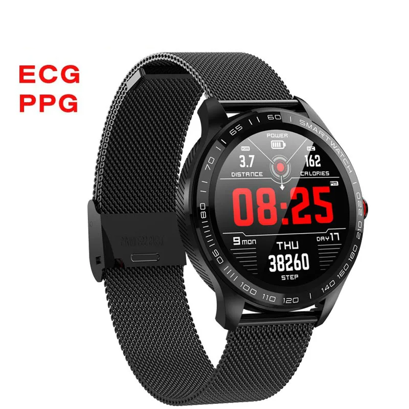 Смарт-часы L9 ECG PPG мужские спортивные часы с Bluetooth водонепроницаемые IP68 кровяное