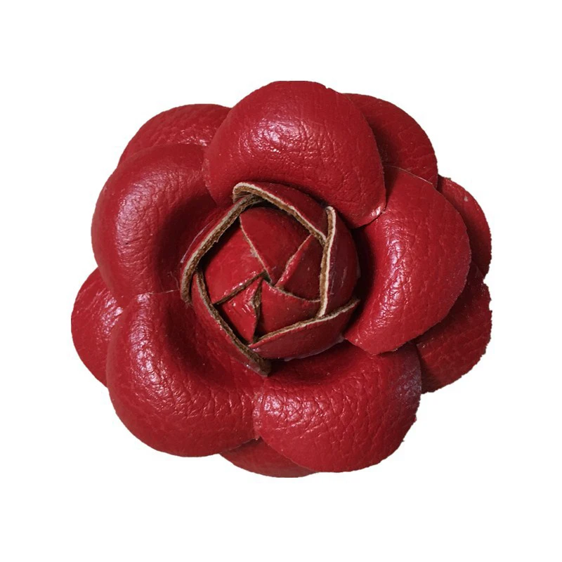 6,5 см Роза из полиуретана голова большой красный искусственный цветок розы, аппликация кожа ремесла поддельные цветы головы для DIY Colthes обувь шляпа Декор - Цвет: Dark Red