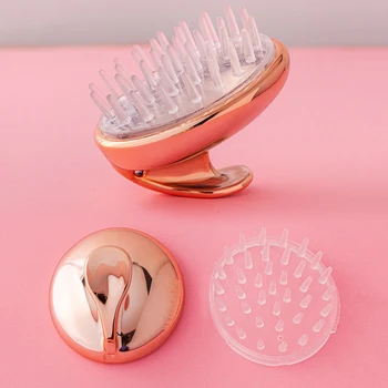 

Soft Silicone Shampoo Massage Brush Comb Scalp Head Massager Not Hurt Hair Scalp Promotes Hair Washing Comb Shower Bath Brush