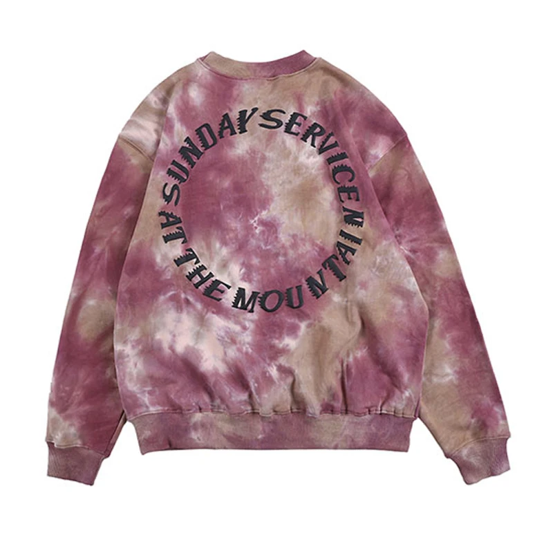 

Kanye West Sunday Service Holy Spirit Sweatshirts Men Women High Quality Sunday Service Holy Spirit Tie Dye Loose Sweatshirt