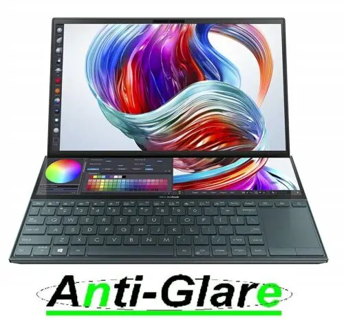 2X Cover Protettiva Per Schermo Ultra Trasparente/Antiriflesso/Anti-Blu Per Laptop Con Schermo Da 14 "Asus Zenbook Duo Ux481 Nanoedge