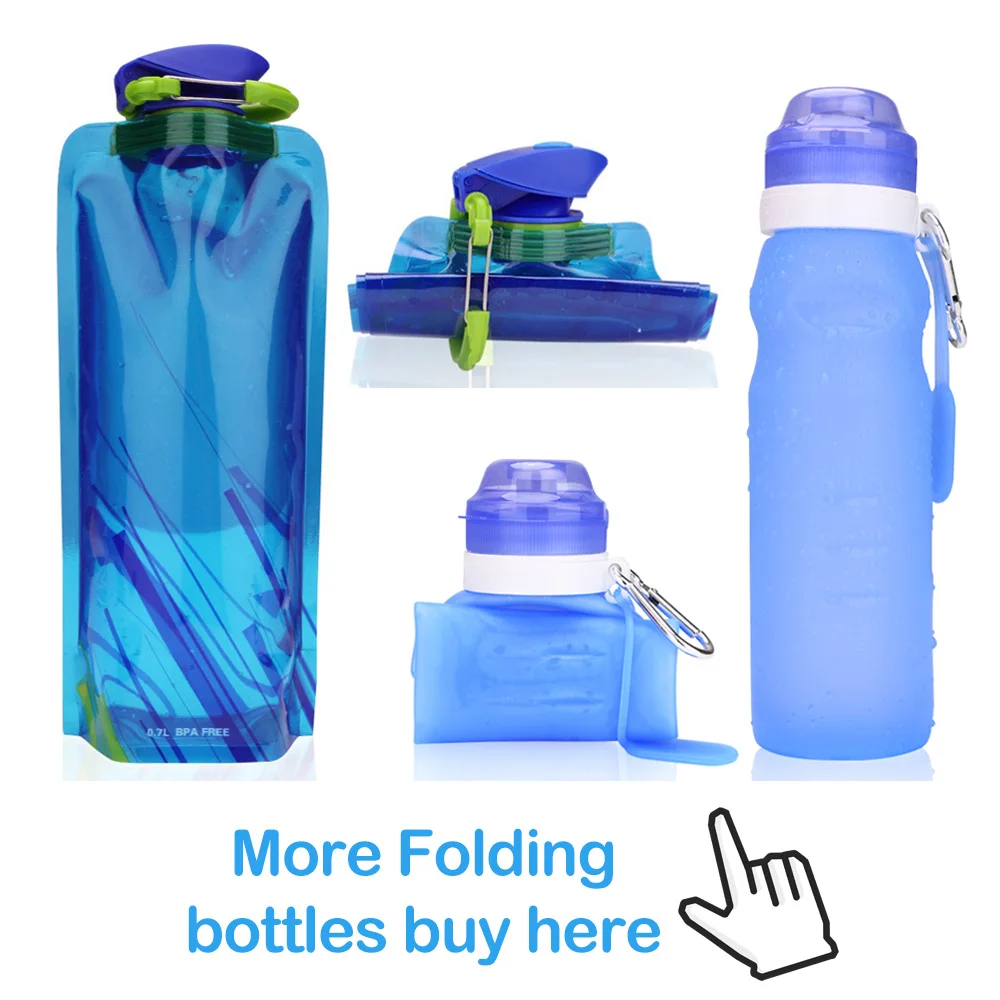 270ML Travel Cup Stainless Steel Telescopic Cup Silicone cups Retractable Cups Folding Outdoor Coffee Sport Water Collapsible