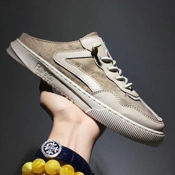 

Slip On Shoes Men Summer Casual Sandals Backless Slippers Driving Shoes Breathable Umbrella Fabric