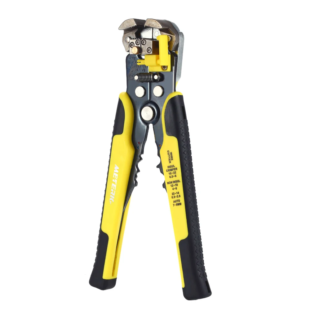 

Meterk Multifunctional Automatic Adjustable Cable Wire Stripper Cutter Crimping Tool Peeling Pliers