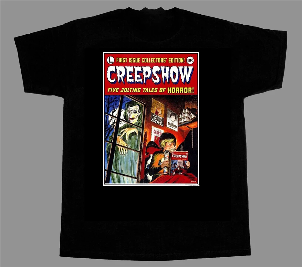 Creepshow - Movie T-Shirt George Romero Stephen King Zombies Horror Sportswear Tee Shirt | Мужская одежда