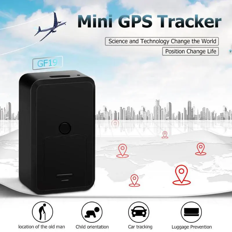 Vehemo Черный ABS GPRS в режиме реального времени мини gps трекер Магнитный отслеживающий автомобиль универсальный авто мини gps трекер локатор прочный