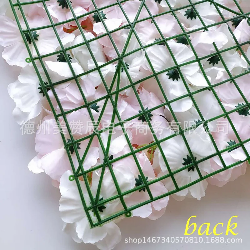 40x60cm Artificial Flower Wall Wedding Decoration Silk Flower Rose Fake Flowers Hydrangea wedding Background flower Panels