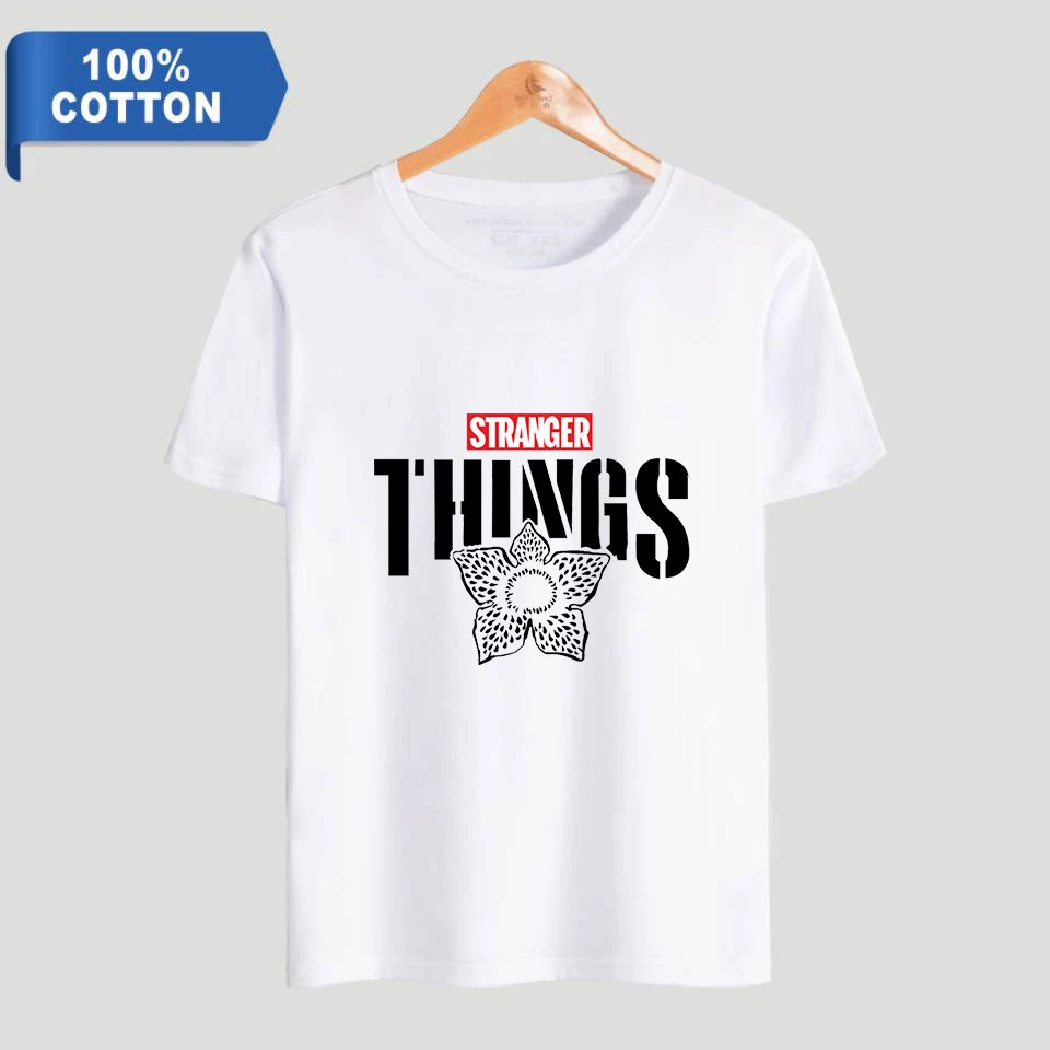 Stranger things t shirt shein Clearance