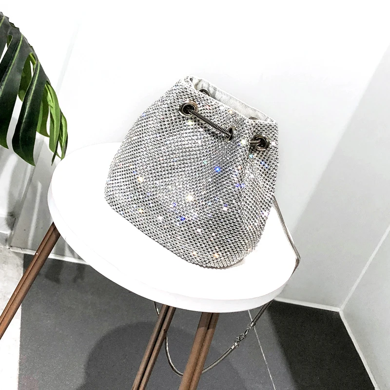 

Mini Clutch Evening Bag for Women Bag Diamond Lady Wedding Party Luxury Pouch Bag Satin Totes Shoulder Handbags Messenger Bag