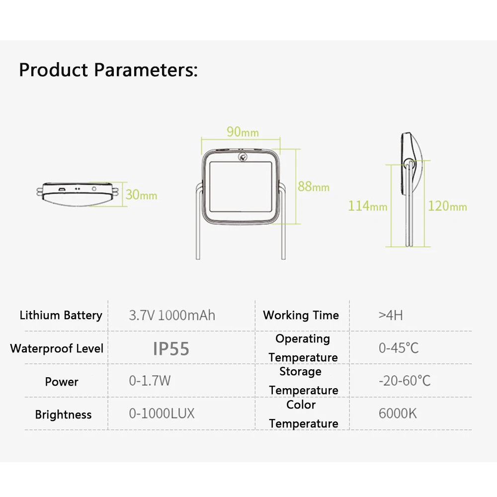 Открытый портативный Солнечный светодиодный светильник для кемпинга палатки