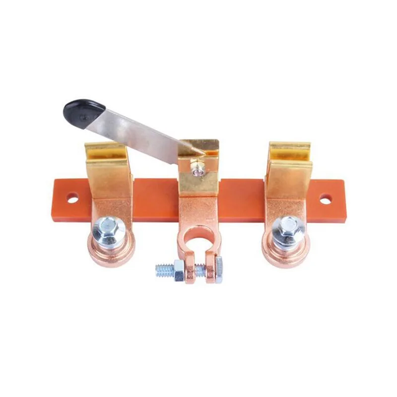 12/24V Guillotine Style Brass Battery Switch Two-Way Battery Power Switch Modified Switches For Car, Yachts, Trucks