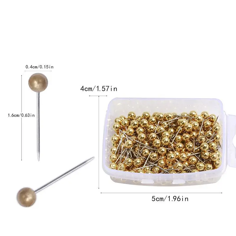 100 шт. круглые пластиковые наконечники стальные нажимные штифты для карт заколки