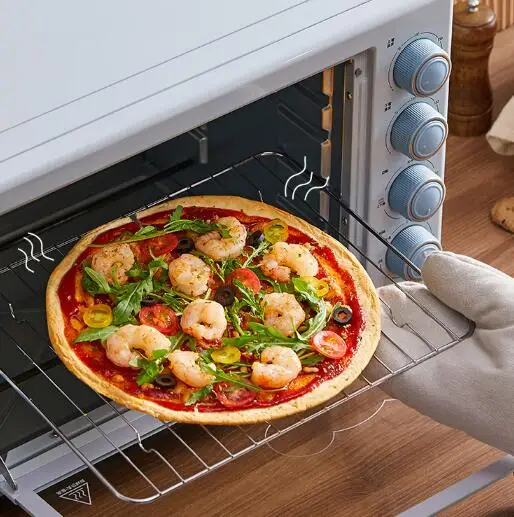 Household small multi-functional upper and lower layers of separate temperature control chicken electric oven J06