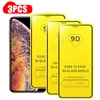 9D 3Pcs Tempered Glass For iPhone 11 12 Mini Pro Max Screen Protector For iPhone X Xr Xs Max 7 8 6S Plus SE2020 Full Cover Glass