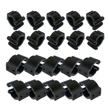 SUPER SALE ❤️ 20 Pieces Regular Fishing Rod Storage Clips, Fishing Pole Holder Clip Storage Rack, 2 Style & 10Pcs Each Style - Big for Hold Ha - discount item 38% OFF Sports & Entertainment