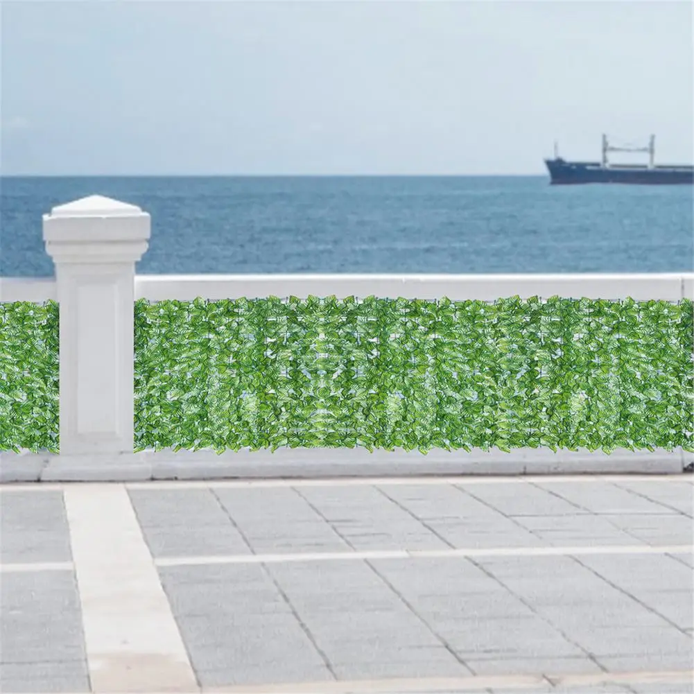 Artificial Ivy Fence Mesh Artificial Balcony Fence Garden Rattan Balcony Privacy Screen Ivy Rolls