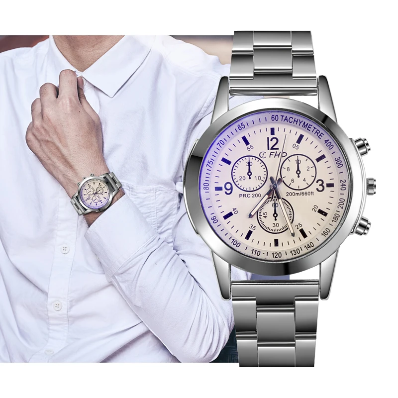 Мужские кварцевые деловые наручные часы лучший бренд класса люкс водонепроницаемые мужские часы из нержавеющей стали автоматические наручные часы с датой relogio feminino