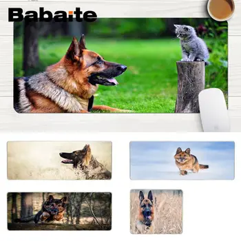 

Babaite Beautiful Anime german shepherd Anti-Slip Durable Silicone Computermats Large Lockedge Mouse pad PC Computer mat