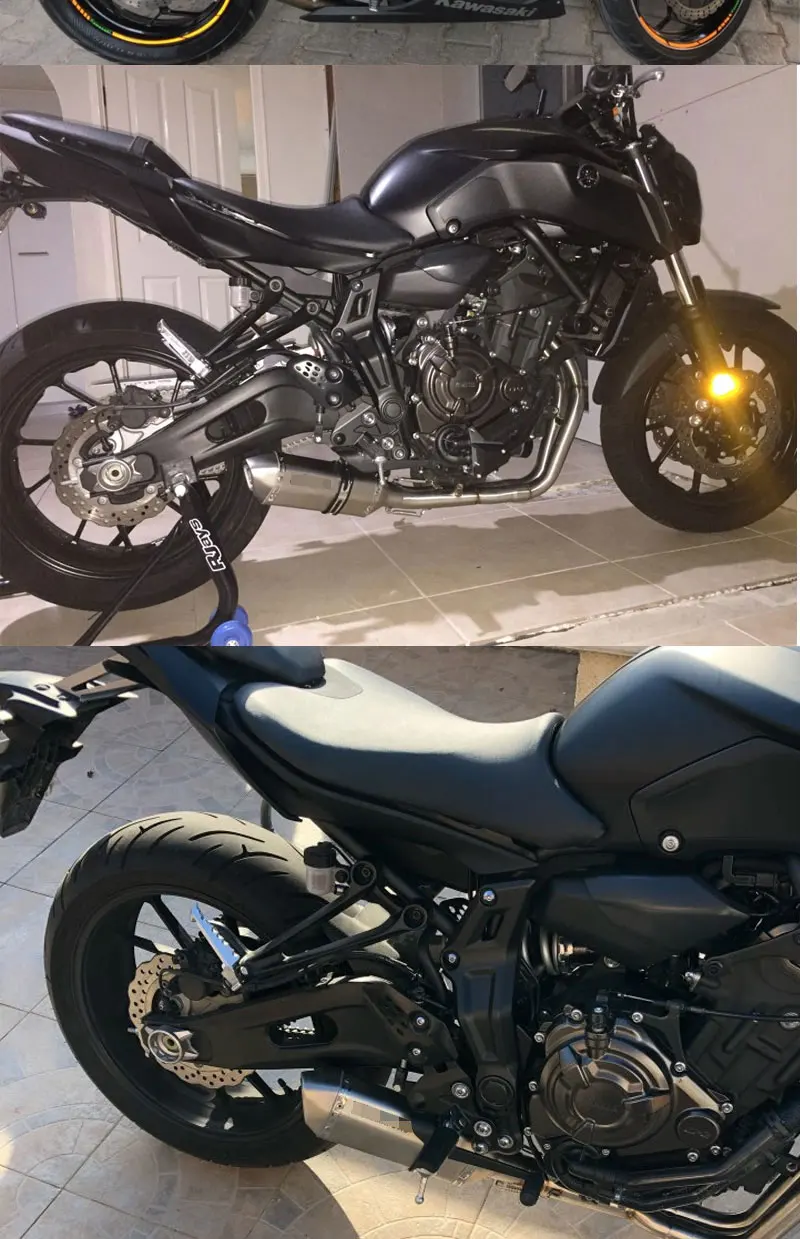 Мотоцикл выхлопной полной системы для Yamaha mt-07 FZ-07 Tracer- с глушитель XSR700- MT07 FZ07