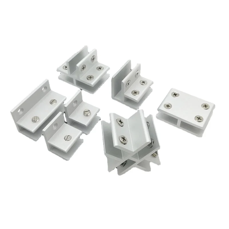 Glass Clip 90 / 180 degree glass cabinet F/T-type cross fixing clip clamp connector connector clamps