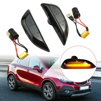 

2Pcs Dynamic Led Side Marker Flowing Turn Signal Light Signal lamp Sequential Blinker For Opel Mokka X for Chevrolet Trax 13~19